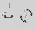Three Black Handset Toys